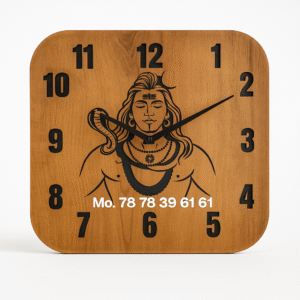 Mahadev Wooden Wall Clock