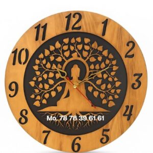 buy Buddha Wooden Wall Clock online 2025
