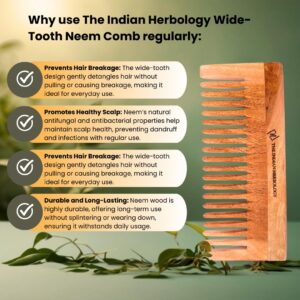 buy Neem Wooden Comb For All Hair Types