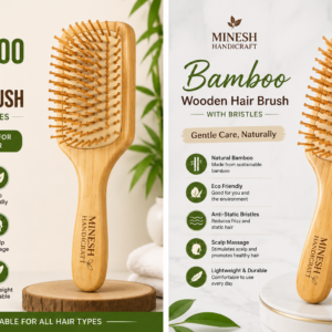 Anti-Static Hair Brush in wooden